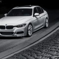 Alpine White BMW F30 335i With A Set Of VMR Wheels