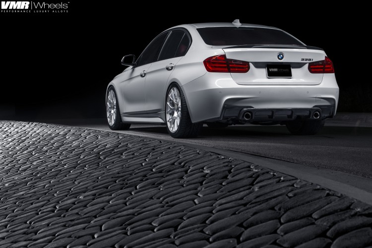 Alpine White BMW F30 335i With A Set Of VMR Wheels