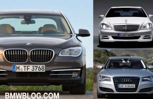 Photo Comparison BMW 7 Series LCI vs MercedesBenz SClass vs Audi A8